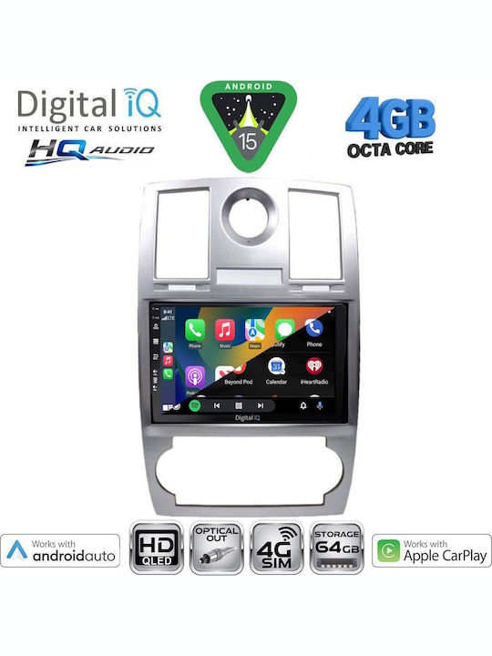 Digital IQ Car Audio System Chrysler 300C 2005-2010 Bluetooth USB WiFi GPS Apple CarPlay Android Auto with 9" Touch Screen