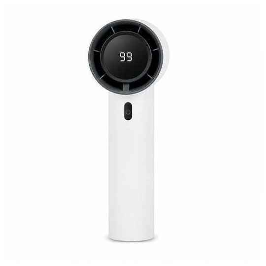 Depox Ventilator Portabil Turbo 99 Viteze Display Led – Alb Reîncărcabil Usb