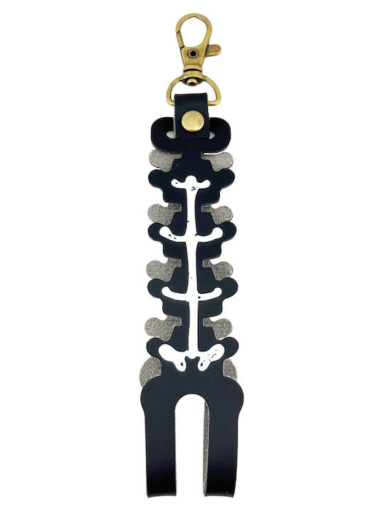 Husă Kendama Alista Home Breloc Pandantiv Tip Craniu Imprimat Din Piele Ecologică 26 X 3,2 Cm Neagră