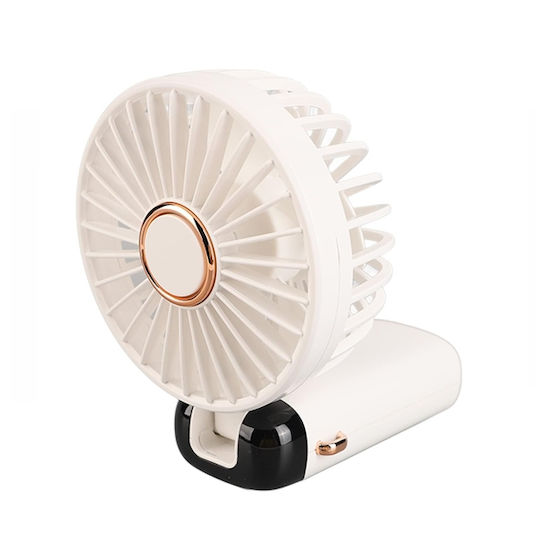 Ventilator Portabil USB Reîncărcabil Depox Silențios 5 Setări Viteză Alb