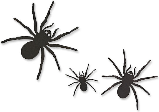 Decor Halloween Set Păianjen Autocolant Negru 30 Bucăți