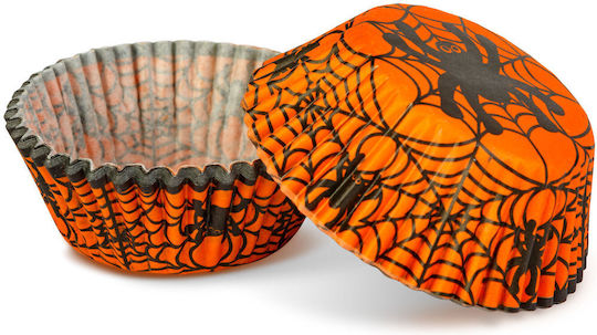 Set Hârtie Cupcake Decorațiuni Pentru Petreceri Halloween 4 Modele 7x5x3.2 Cm