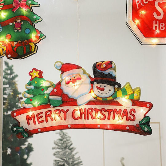 Alista Home Christmas Window Decoration Merry Christmas Leds 24 Cm Warm White