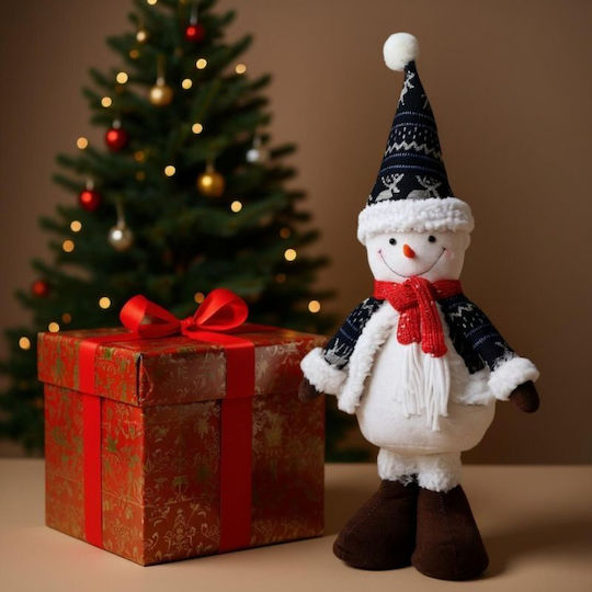 Dekorative SNowman 50cm Grau Silber