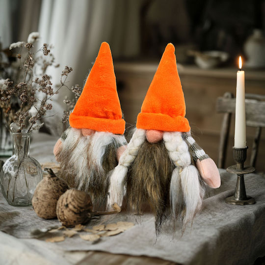 Decorațiune Elf Scandinav de Halloween Figurina Textilă 15 Cm