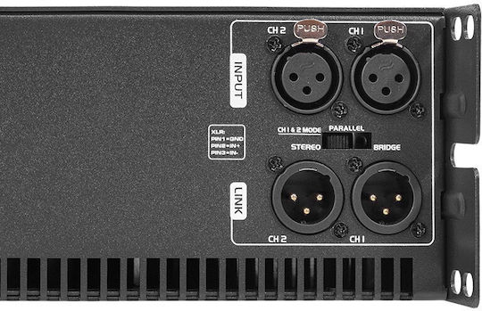 HPA HYBRID-2C Amplificator De Putere PA Cu 2 Canale 800W/4Ω 400W/8Ω 200W/100V Cu Sistem De Răcire