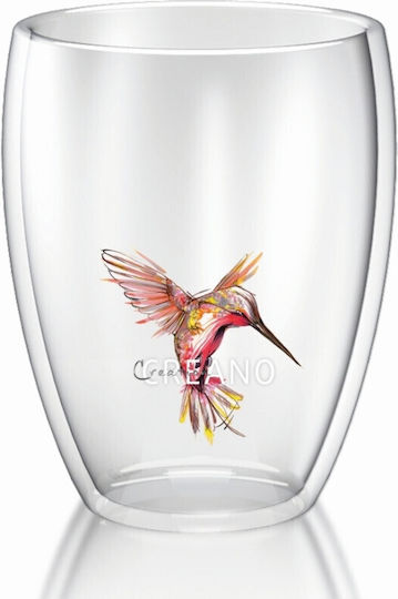 Creano Κούπα Γυάλινη Κόκκινη 250ml