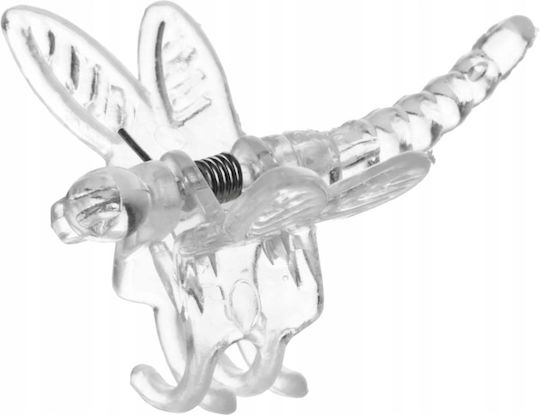 Transparent Dragonfly Clips Orchids 4 Pieces