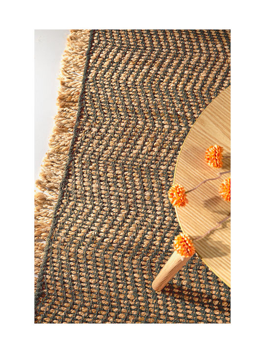 Guy Laroche Zigk Zagk από Γιούτα 140x200cm Olive