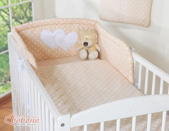 Bobono Σετ Κούνιας Beige 3τμχ