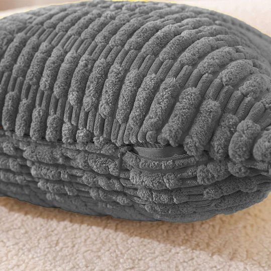 Μαξιλαροθήκη Dark Gray 2τμχ 45x45εκ.