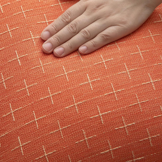 Mandioo Διακοσμητική Μαξιλαροθήκη Orange 55x55εκ.