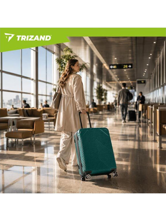 Trizand Valize de Călătorie Sigure Verzi cu 4 Roți Set 3 Bucăți