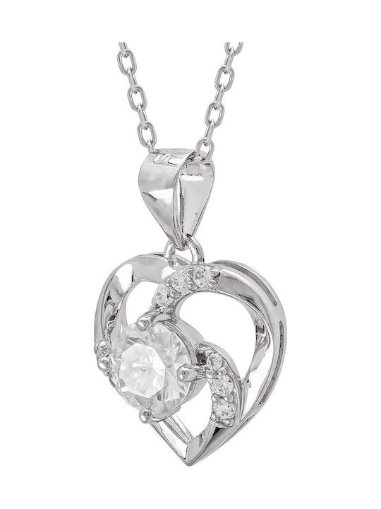 Kiriakos Gofas Colier Din Argint Cu Diamant