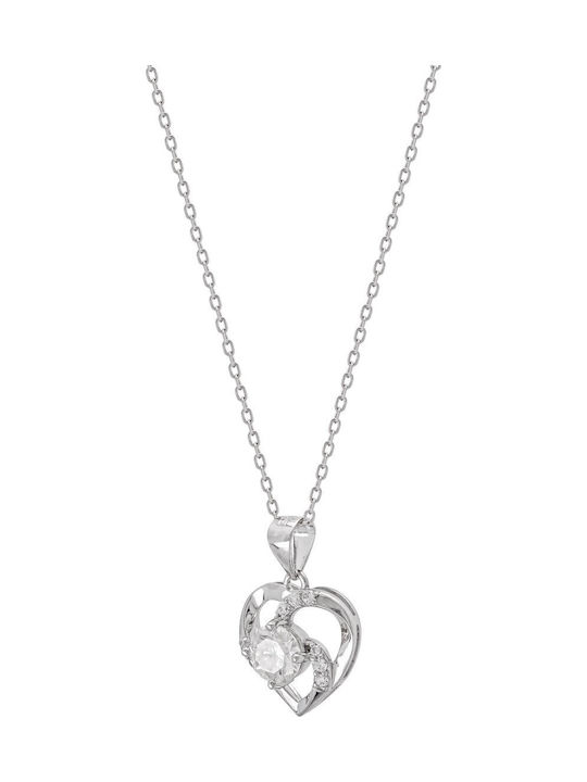 Kiriakos Gofas Colier Din Argint Cu Diamant
