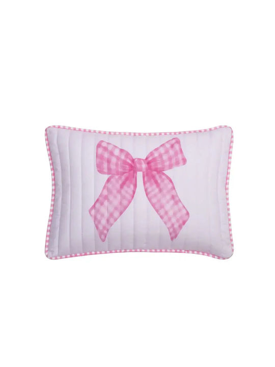 Kentia Kids Quilt Set Single with Pillowcase Sassy White-pink 160x220cm