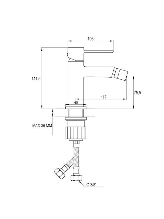 Invena Wasserhahn Bidet