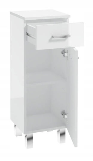 Deftrans Bathroom Vanity Unit Without Sink M30xL30xH85cm White Glossy