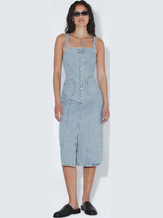 Sommer Midi Damenkleid Denim Drift Light Retro