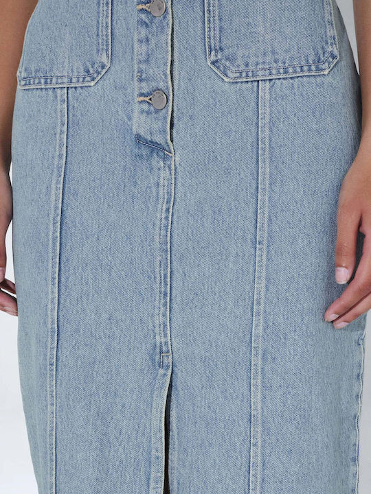 Sommer Midi Damenkleid Denim Drift Light Retro