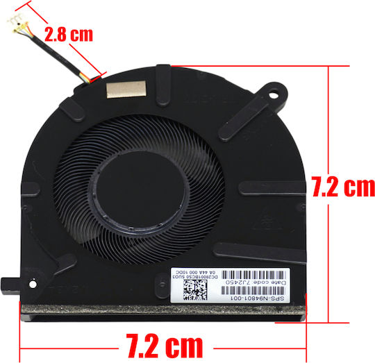 Laptop Fan Cpu Cooling Fan Hp Pavilion 16-ag 16z-ag 16-af 16t-af N94801-001 Eg50050s1-cq10-s9a Tpn-c177 Tpn-c178 Nd75c0t-23h33 4pin Code 81723
