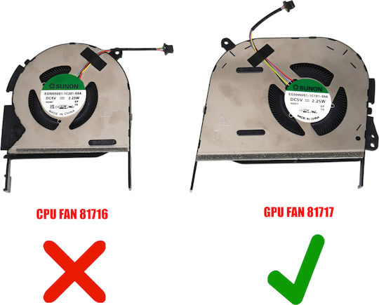 Laptop Fan GPU Cooling Fan Asus Vivobook Pro 16x Oled M7600r M7600q N7600z N7600p M6500q 13nb0uv0t05011 Eg50050s1-1c201-s9a Dq5d518e001 4pin Code 81717