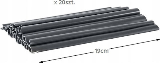 Set 10 Brown Clips Attaching 19cm Fence Tape