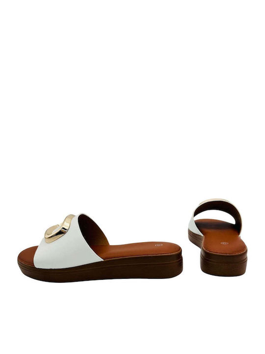 Damen Flatforms Weiße
