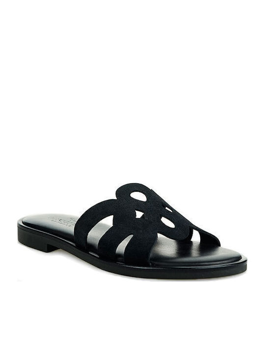 Myconian Women's Flat Sandals Black