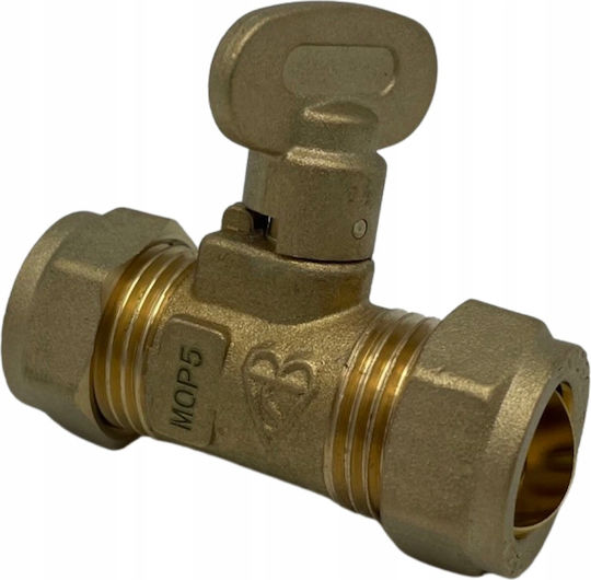Gas Valve 15x15 Mm Copper Pipes