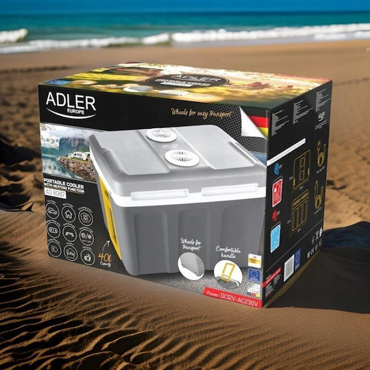 Adler Φορητό Ψυγείο 40lt 12V / 230V Γκρι