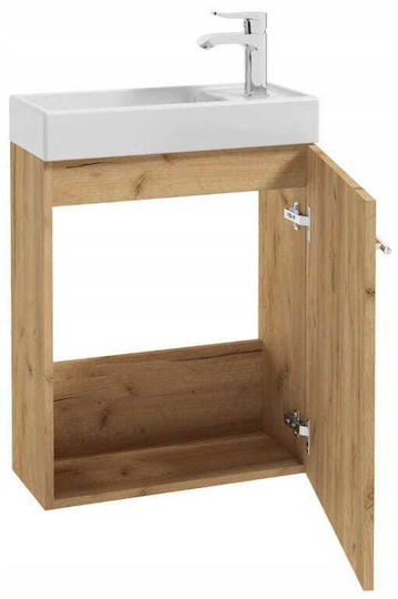 Deftrans Unitate de Mobilier pentru Baie cu Chiuvetă M50xA23xÎ70cm Oak Craft