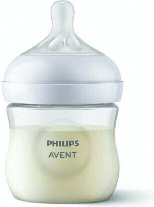 Philips Plastic Baby Bottle Set Natural Response Anti-colic with Silicone Teat for 0+ Months 125ml