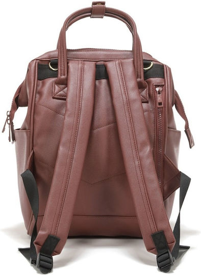 La Millou Backpack Diaper Bag Dolce Vita Burgundy