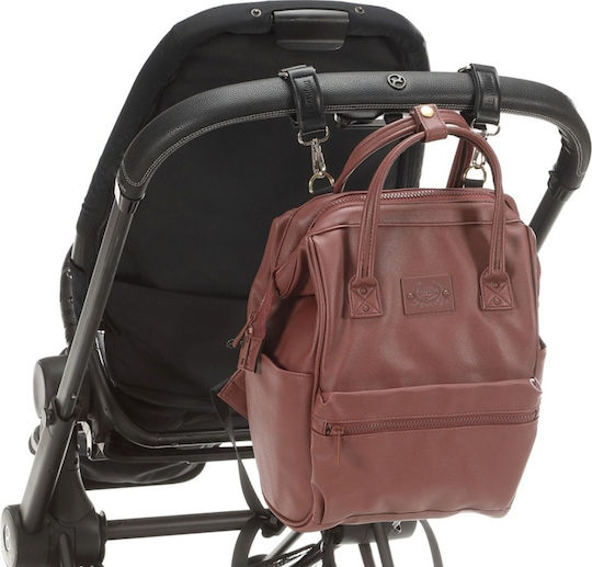 La Millou Backpack Diaper Bag Dolce Vita Burgundy