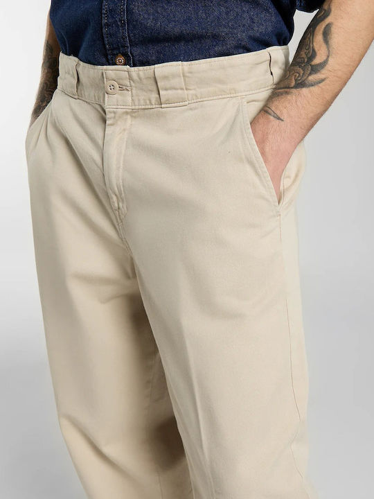 Work Pant Cargo Trousers in Loose Fit Stone