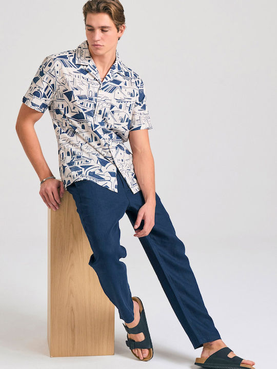 Funky Buddha Παντελόνι Chino Navy Μπλε Funky Buddha Παντελόνι Chino Navy Μπλε