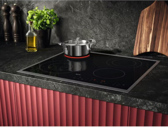 AEG ORN64A02XB Ceramic Cooktop With Frame Autonomous Inox 57.6x51.6cm