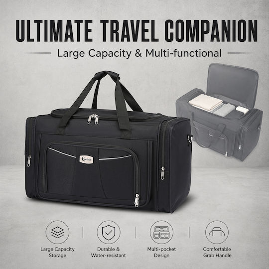 Cardinal Sack Voyage 45lt Black Fabric L55xW27xH30cm