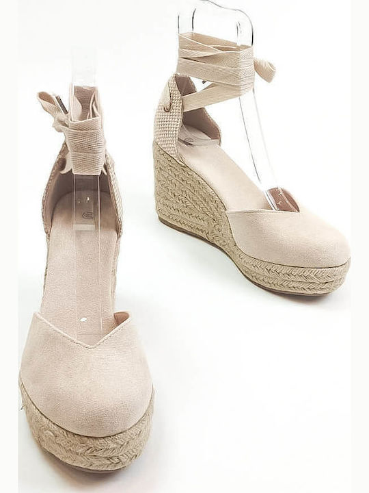 Women's Summer Platforms In Espadrille Style Beige