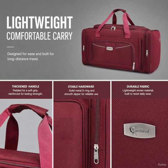 Cardinal Sack Voyage 52lt Burgundy Fabric L60xW28xH32cm
