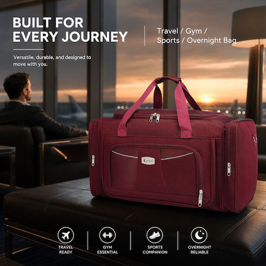 Cardinal Sack Voyage 52lt Burgundy Fabric L60xW28xH32cm