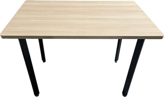 Nordex Esszimmer- und Küchentisch Aus Holz mit Metallrahmen Natürlich 110x70x75cm