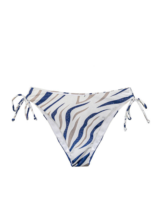 Set Bikini White-Blue