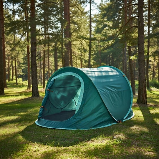 Redcliffs Camping Tent Pop Up Mountaineering Green 4 Seasons for 2 People Waterproof 3000mm 220x120x95cm
