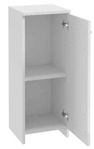 Deftrans Badezimmer Waschtisch-Einheit Ohne Waschbecken M30xB30xH79cm Weiß Glänzend