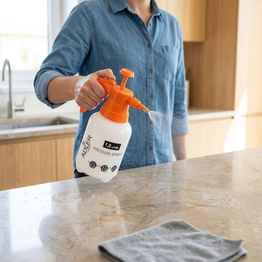 Adler Pressure Sprayer with 1lt Capacity 2bar in White Colour