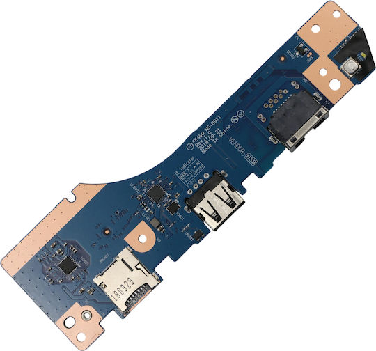 Πλακέτα Power Button Usb & Micro Sd Card Reader & Power Button & Rj45 I O Board Laptop Lenovo Thinkpad E490 20n8 20n9 20n80029ge 20n9s48500 Ee480 Ns-b421 Fe490 Ns-b911 02dl870 Κωδ.1-brd343