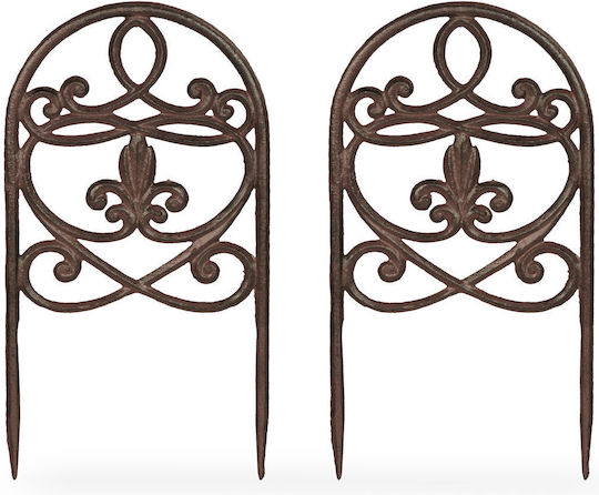 Relaxdays 2x Antique Stakes Flower Bed
