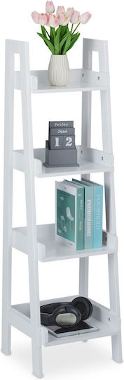Bibliotecă Albă 33x30x112 cm